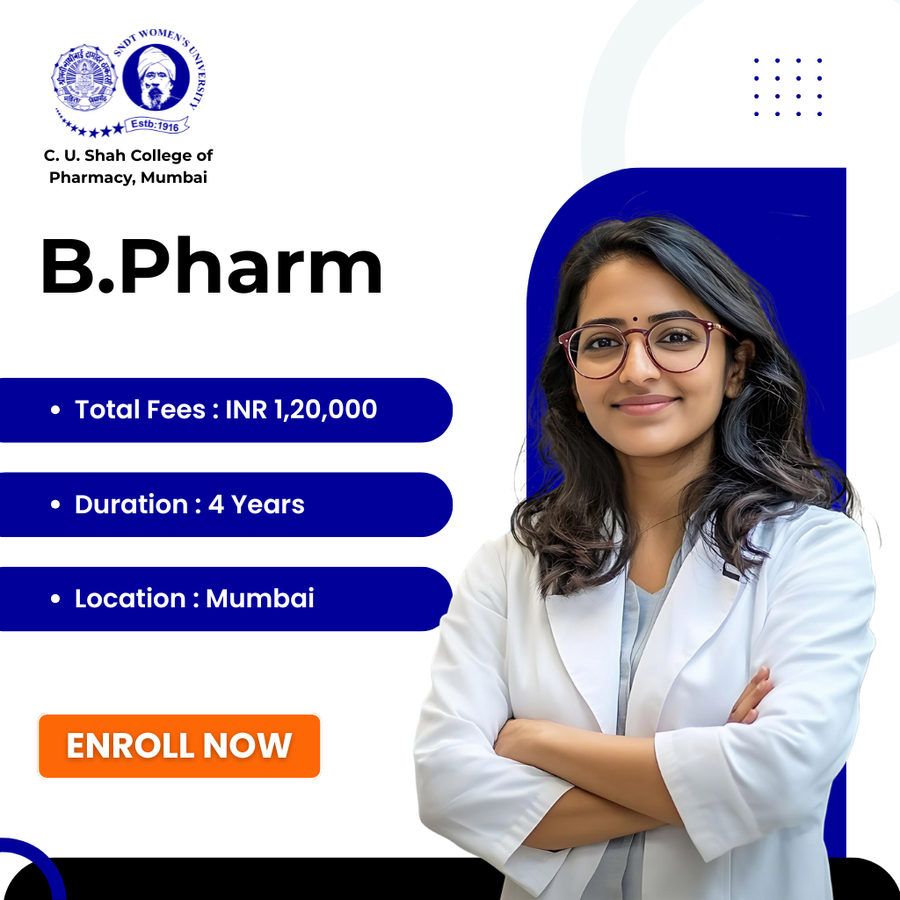 B.Pharm. at C. U. Shah College of Pharmacy, Mumbai, Mumbai (All Areas)