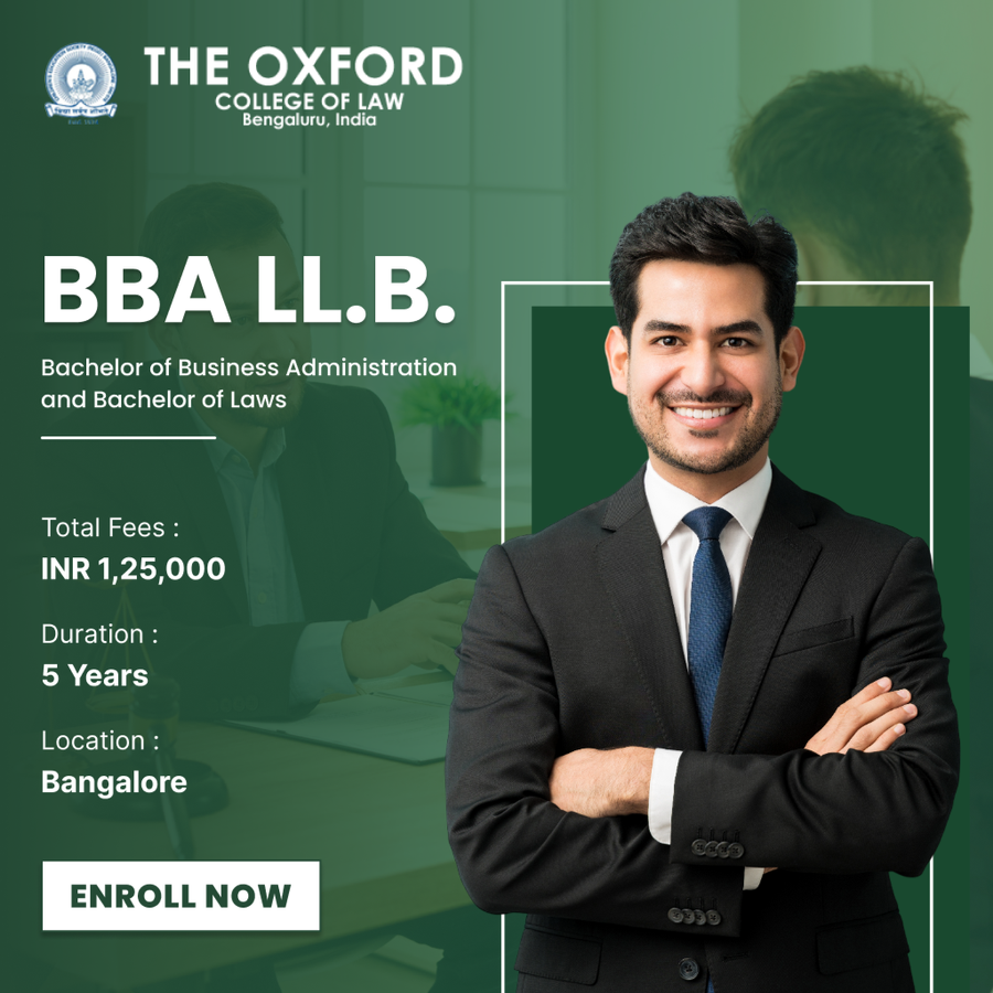 BBA LL.B (Integrated Programme) at The Oxford College of Law, Bengaluru/Bangalore