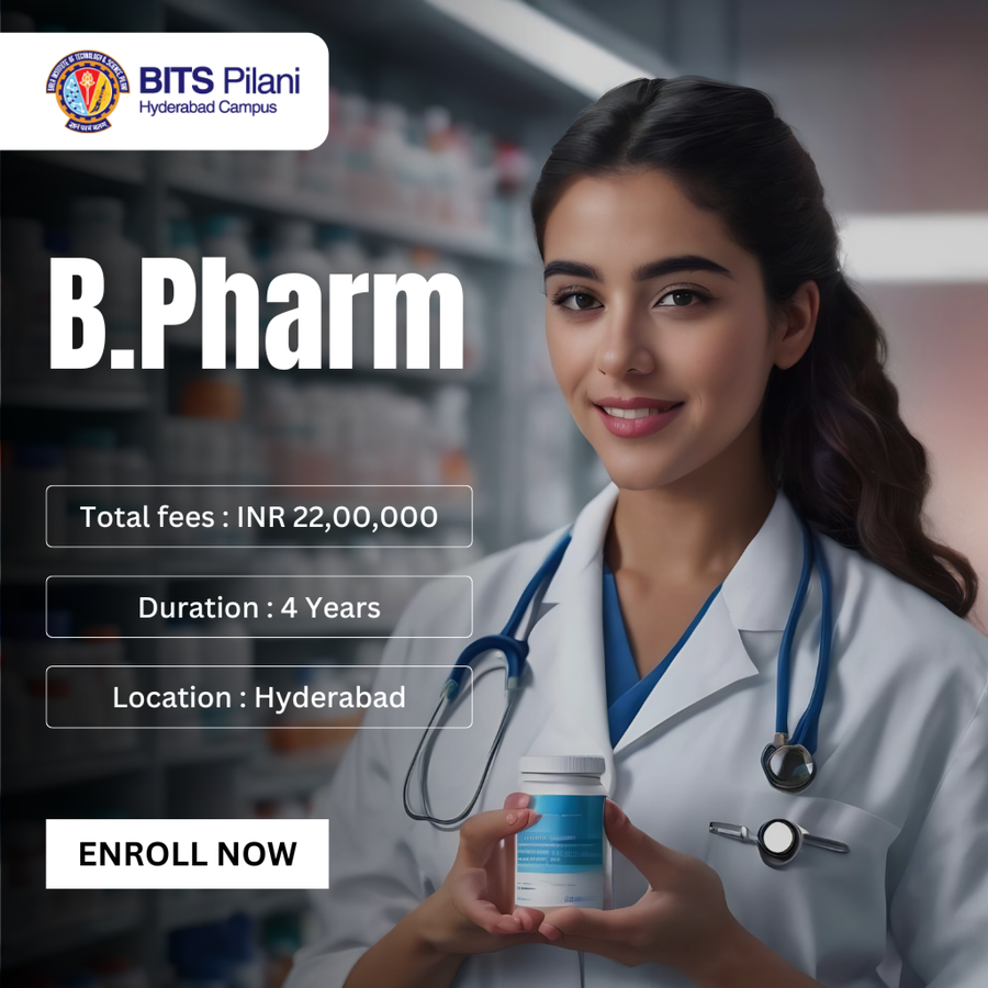 B.Pharm. at BITS Pilani, Hyderabad campus, Hyderabad