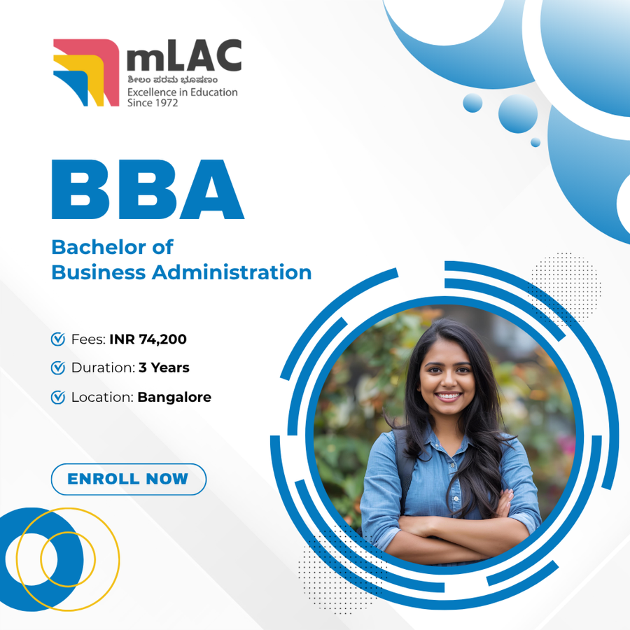 Bachelor of Business Administration (BBA) at Maharani Lakshmi Ammanni College for Women, Bengaluru/Bangalore