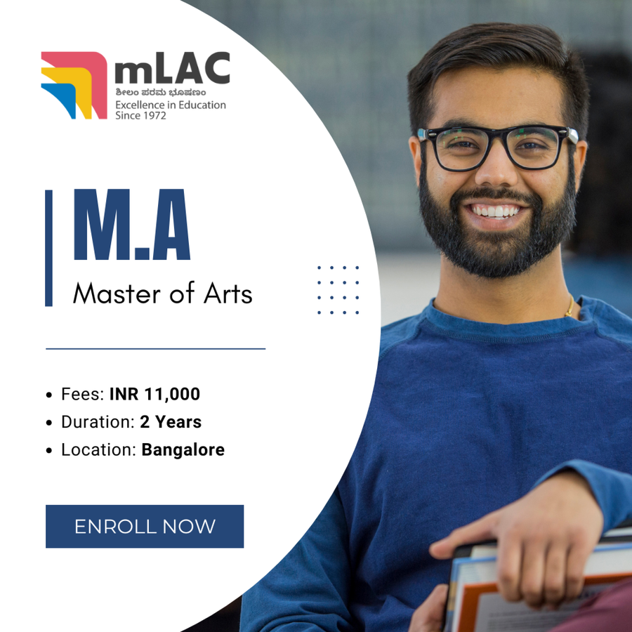 Master of Arts (M.A) at Maharani Lakshmi Ammanni College for Women, Bengaluru/Bangalore
