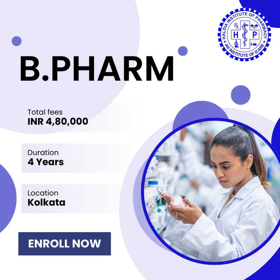 B.Pharm. at Haldia Institute of Pharmacy, Kolkata