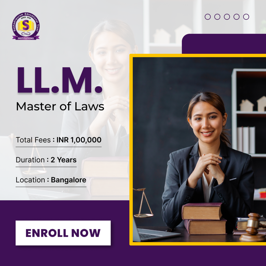 Master of Laws (LLM) at Seshadripuram Law College, Bengaluru/Bangalore