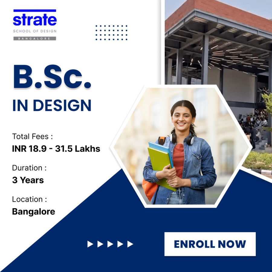 B.Sc in Design at Strate School of Design, Bengaluru/Bangalore