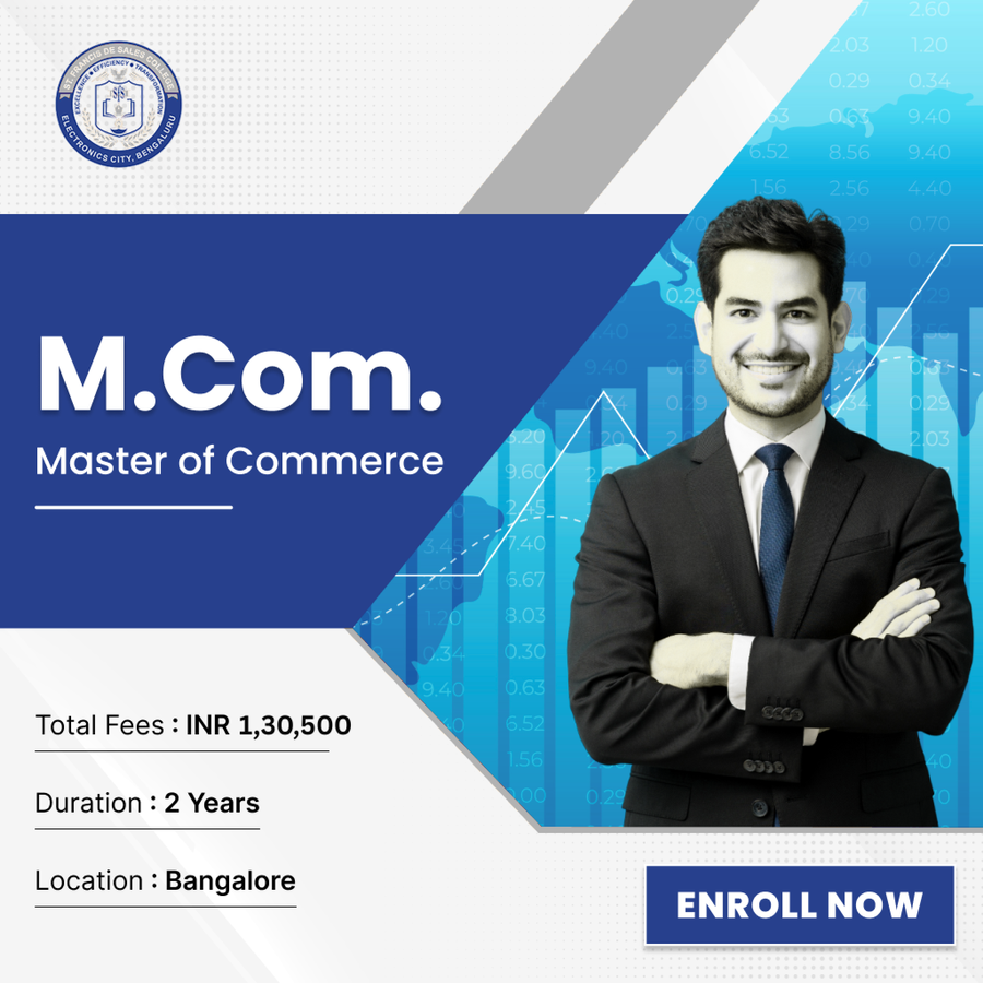 Master of Commerce (M.Com.) at St. Francis de Sales College (Autonomous), Bengaluru/Bangalore