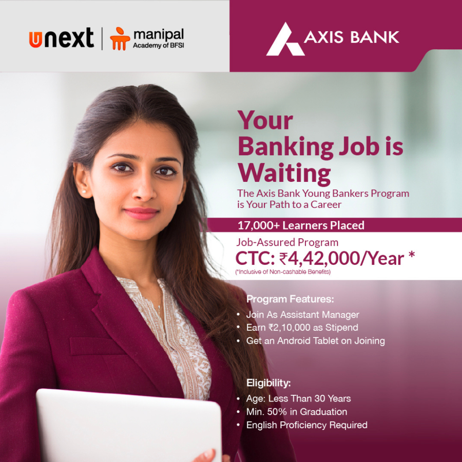 Post Graduate Diploma in Banking Services at Manipal Academy of BFSI, Bengaluru/Bangalore