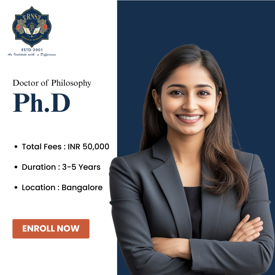 Doctor of Philosophy (Ph.D.) at R.N.S. Institute of Technology, Bengaluru/Bangalore