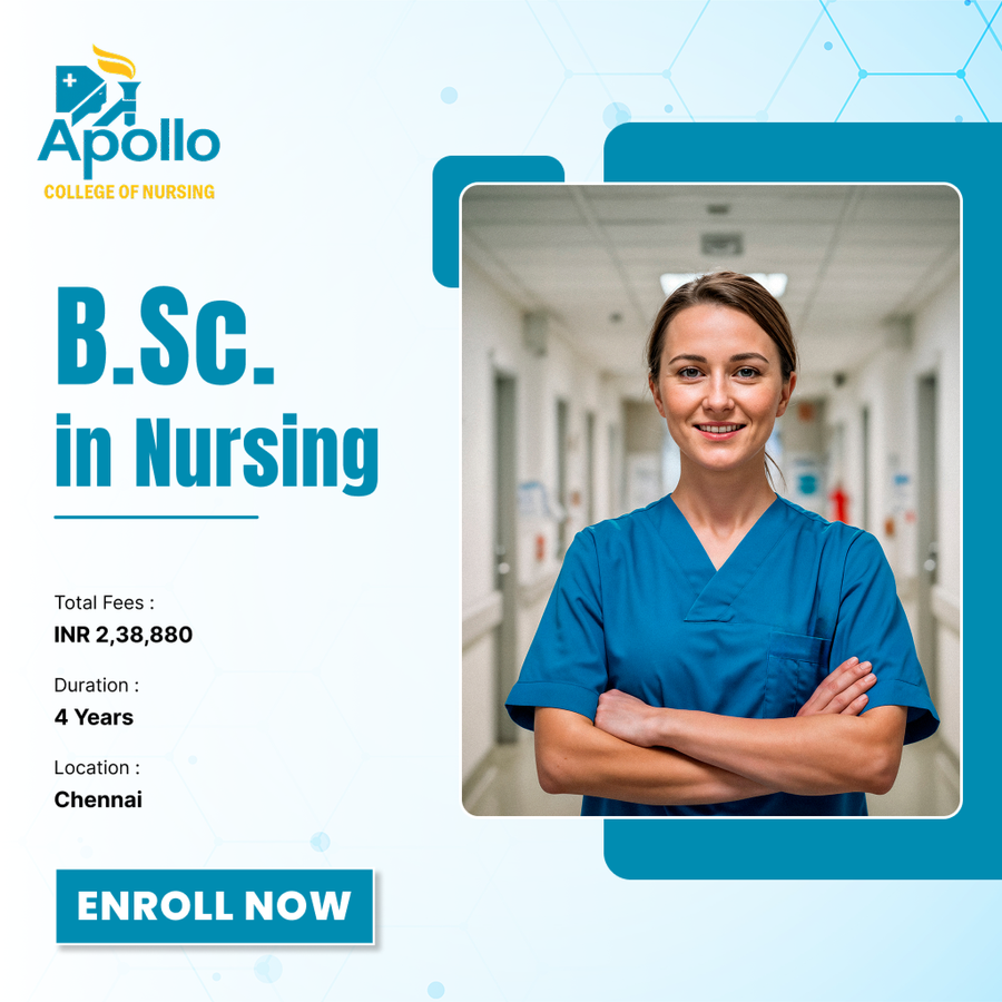 B.Sc. in Nursing at Apollo College of Nursing, Chennai