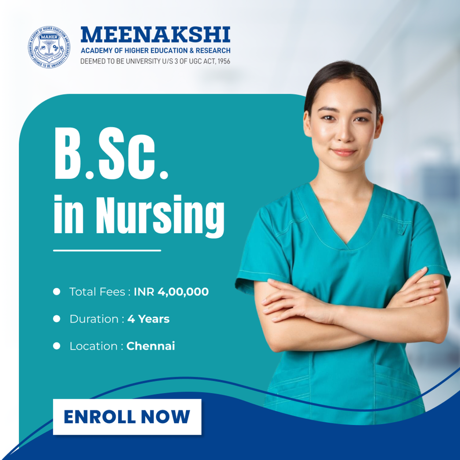 B.Sc. in Nursing at Arulmigu Meenakshi College of Nursing, Chennai