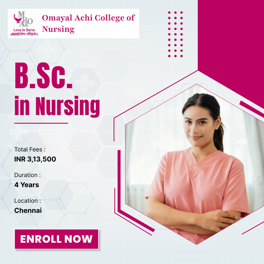 B.Sc. in Nursing at Omayal Achi College of Nursing, Chennai
