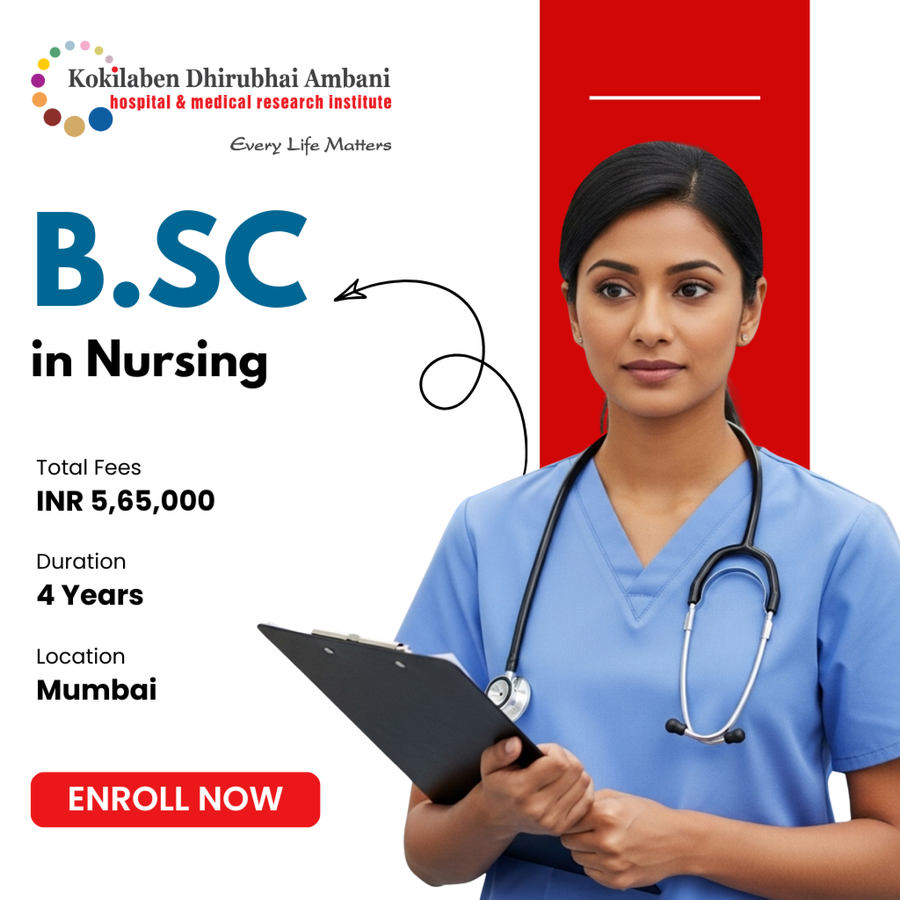 B.Sc. in Nursing at Kokilaben Dhirubhai Ambani (KDA) Nursing College, Mumbai