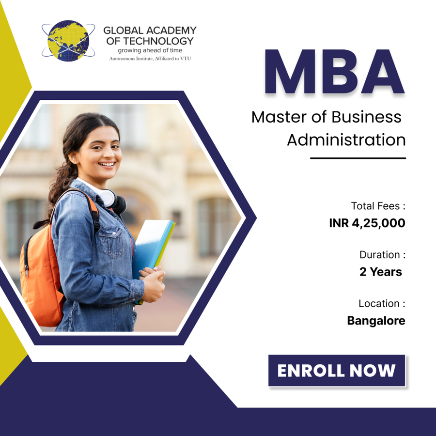 Master of Business Administration (MBA) at Global Academy of Technology, Bengaluru/Bangalore