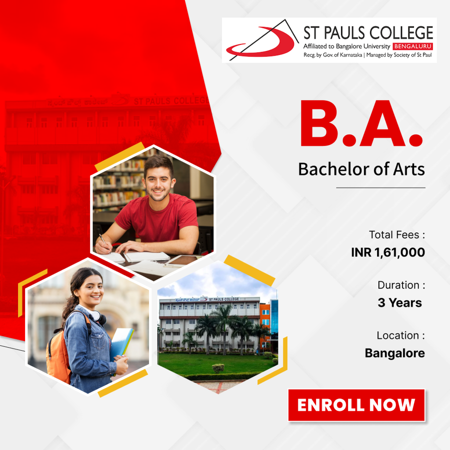 Bachelor of Arts (BA) at St Pauls College, Bengaluru/Bangalore