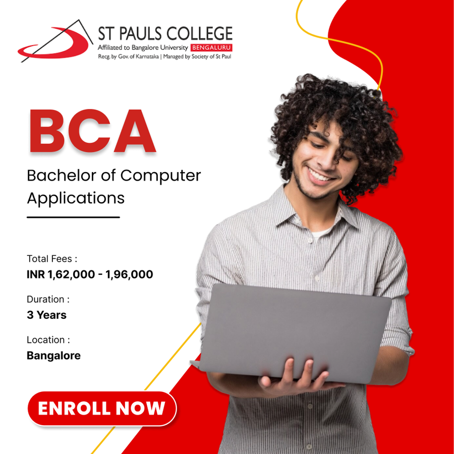 Bachelor of Computer Applications (BCA) at St Pauls College, Bengaluru/Bangalore