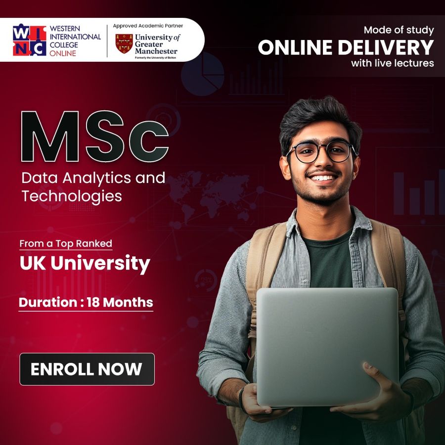 MSc Data Analytics and Technologies at Western International College (WINC) Online, United Kingdom