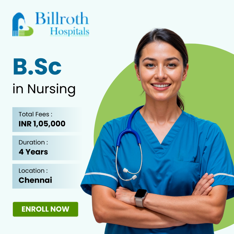 B.Sc. in Nursing at Billroth College of Nursing, Chennai