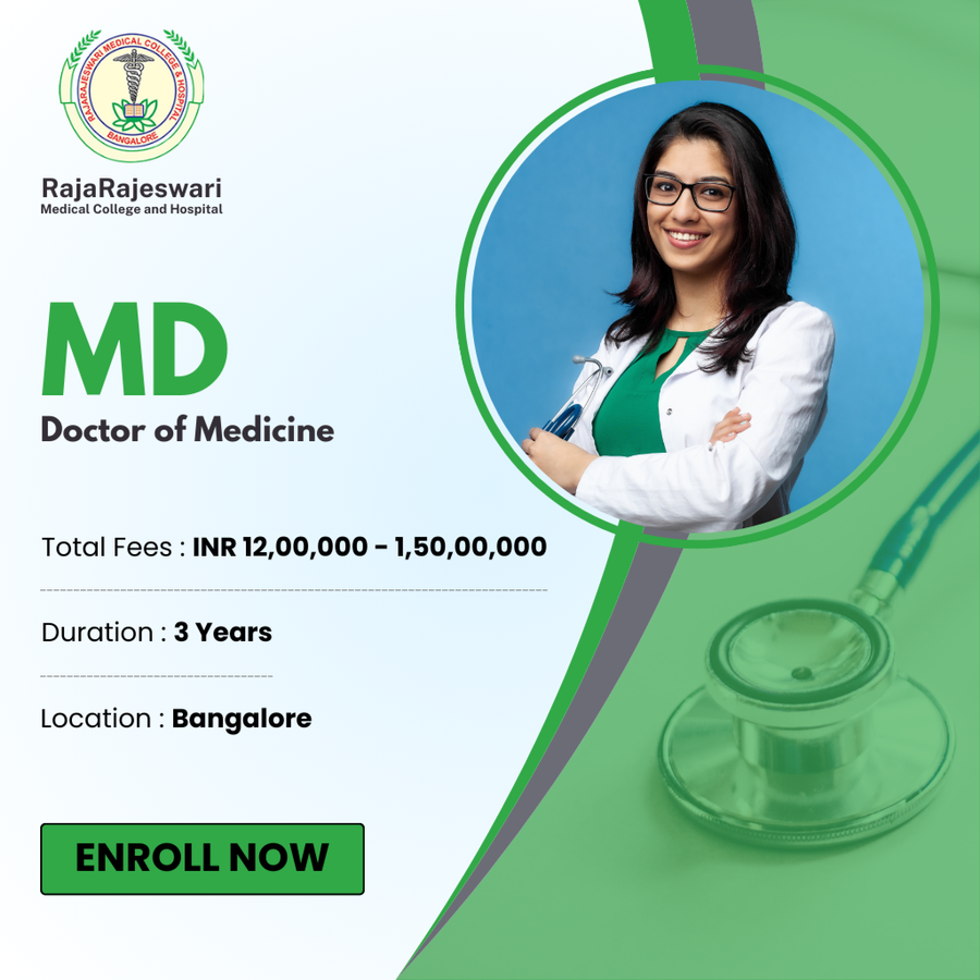 Doctor of Medicine (MD) at RajaRajeswari Medical College and Hospital, Bengaluru/Bangalore