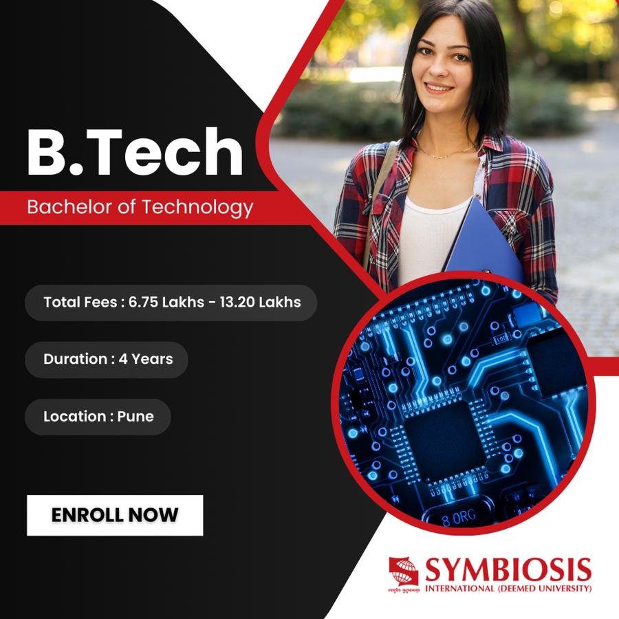 Bachelor of Technology (B.Tech) at Symbiosis International (Deemed University), Pune