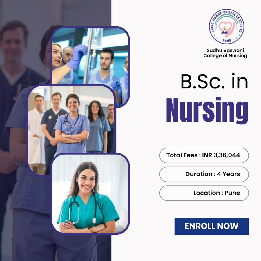 B.Sc. in Nursing at Sadhu Vaswani College of Nursing, Pune