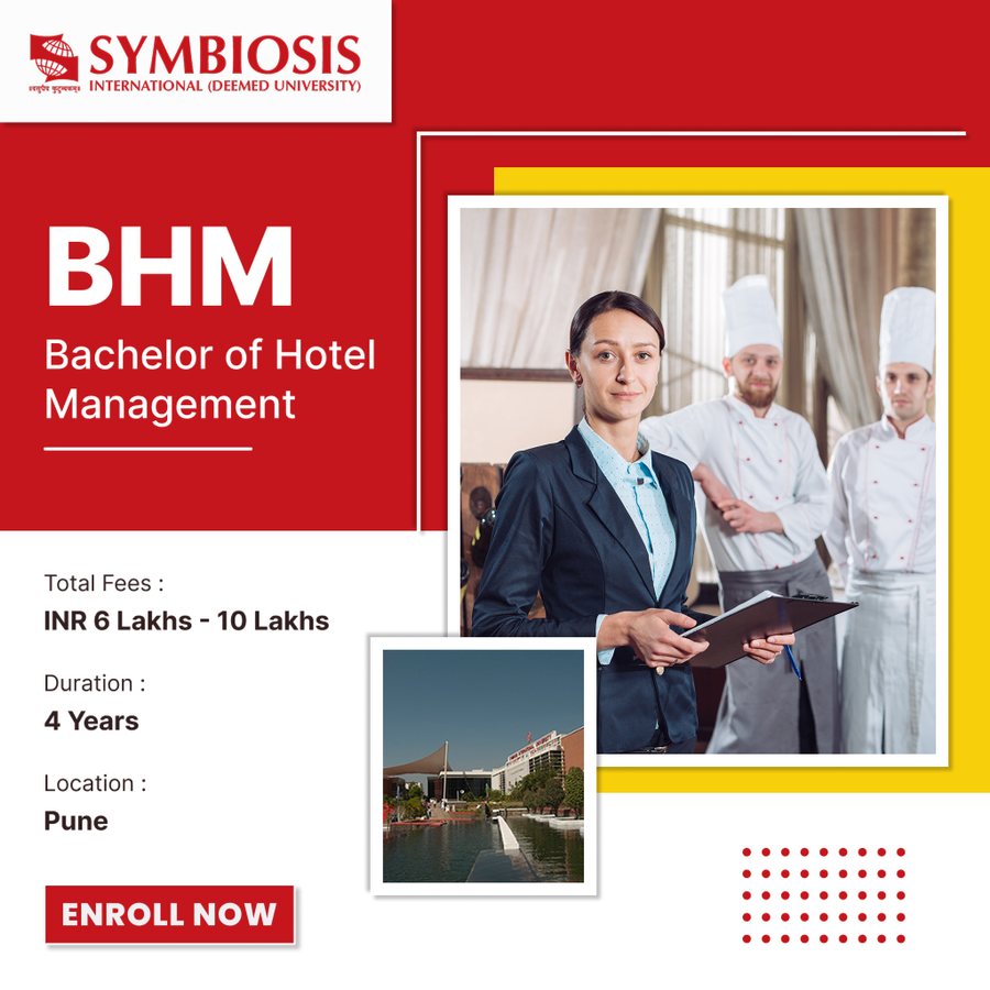 Bachelor of Hotel Management (BHM) at Symbiosis International (Deemed University), Pune