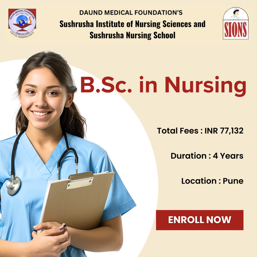 B.Sc. in Nursing at Sushrusha Institute of Nursing Sciences, Pune