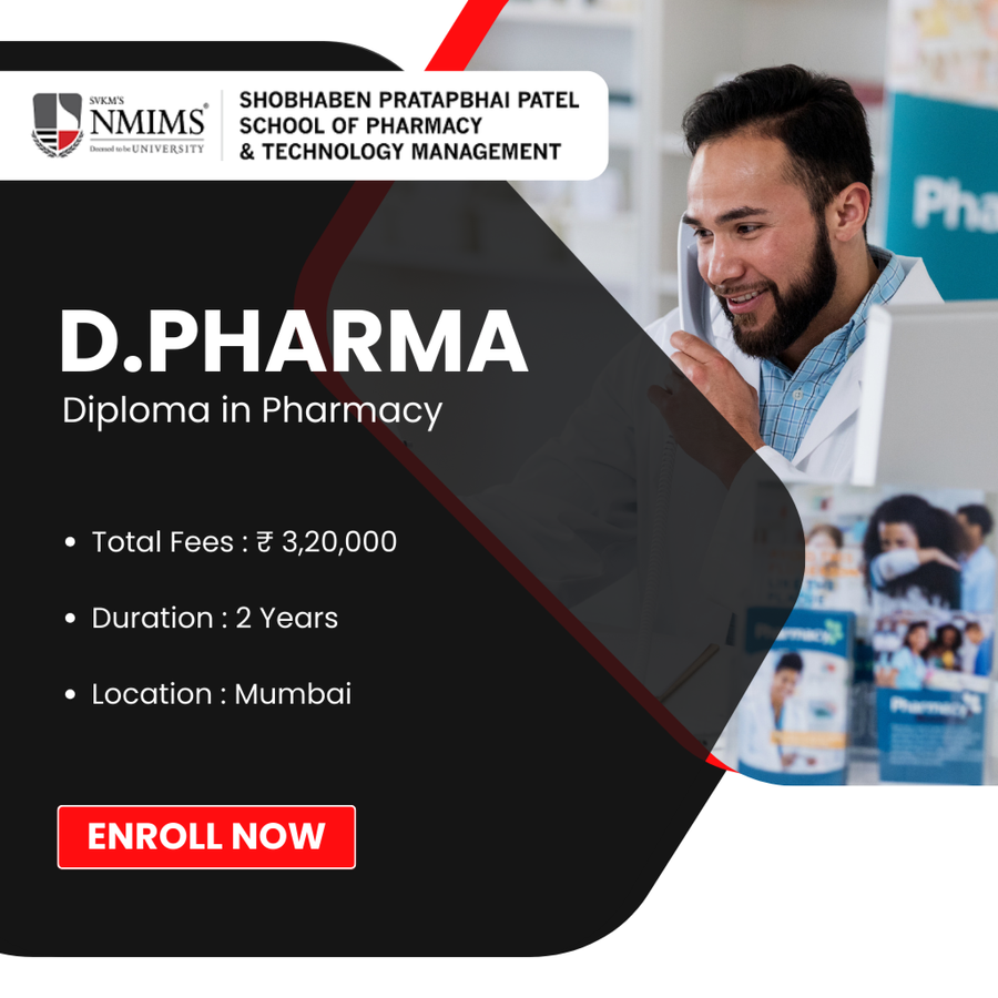Diploma in Pharmacy [D.PHARMA] at Shobhaben Pratapbhai Patel School of Pharmacy & Technology Management (SPPSPTM), Mumbai (All Areas)