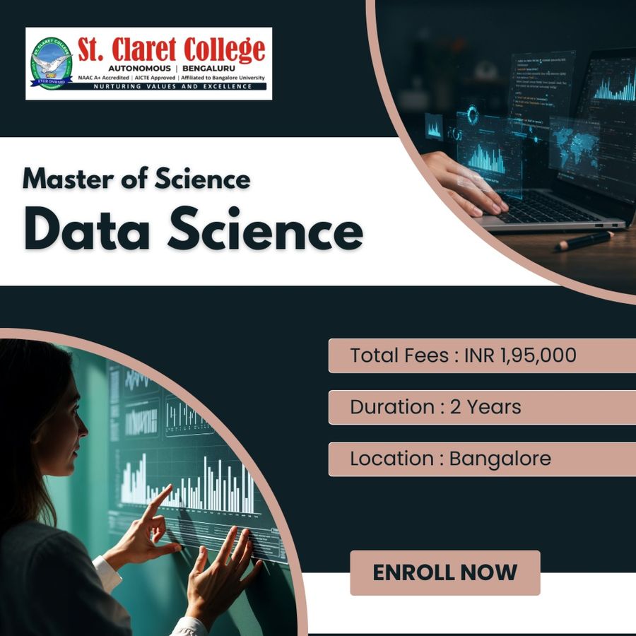 Master of Science (M.Sc.) Data Science at St. Claret College (Autonomous), Bengaluru/Bangalore