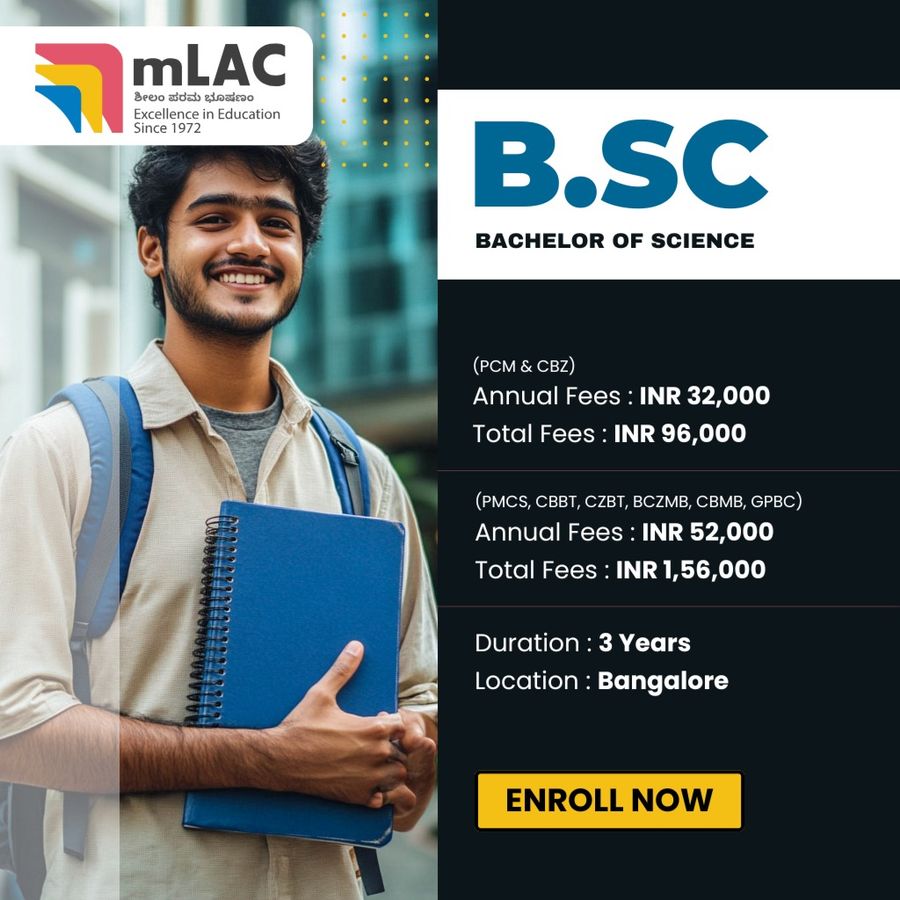 Bachelor of Science (B.Sc) at Maharani Lakshmi Ammanni College for Women, Autonomous (mLAC), Bengaluru/Bangalore