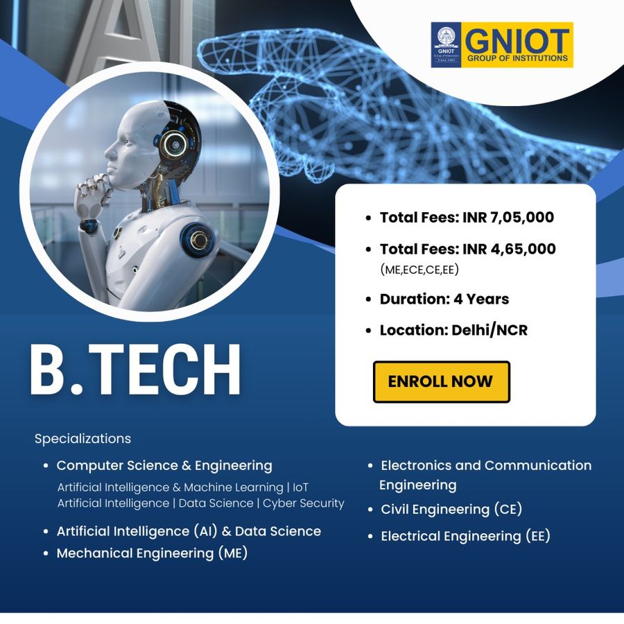 Bachelor of Technology (B.Tech) at GNIOT Group of Institutions, Delhi/NCR