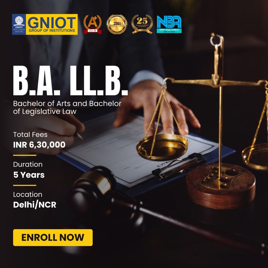 B.A. LL.B. at GNIOT Group of Institutions, Delhi/NCR