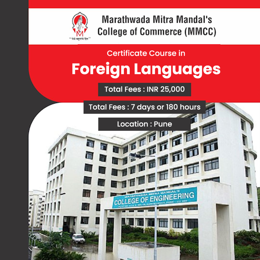 Certificate Course in Foreign Languages at Marathwada Mitra Mandal's College of Commerce, Pune