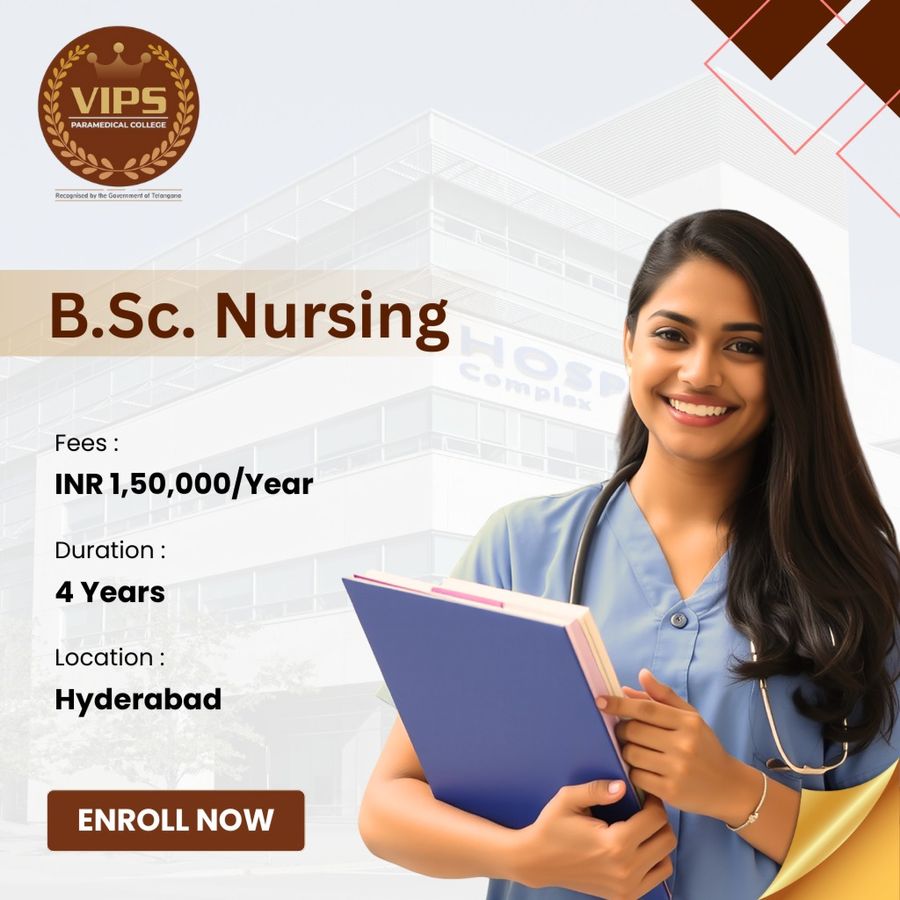 B.Sc in Nursing at Vertex Institute of Paramedical Science, Hyderabad