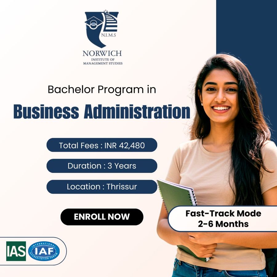 Bachelor Program in Business Administration at Norwich Institute of Management Studies, Thrissur