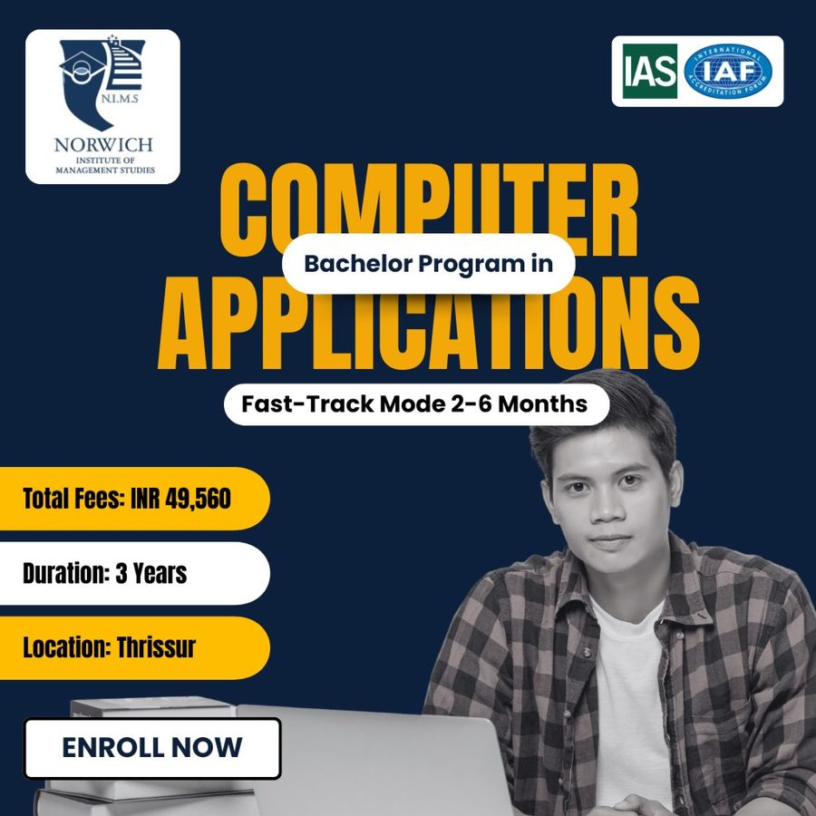 Bachelor Program in Computer Applications at Norwich Institute of Management Studies, Thrissur