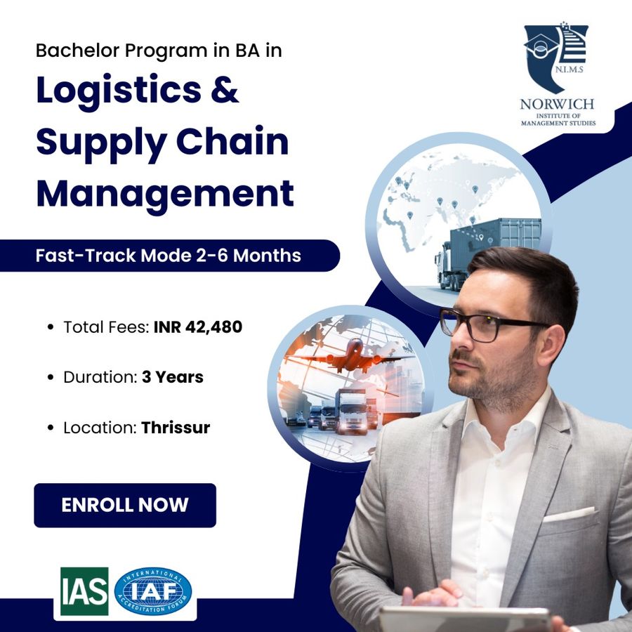 BPBA in Logistics & Supply Chain Management at Norwich Institute of Management Studies, Thrissur