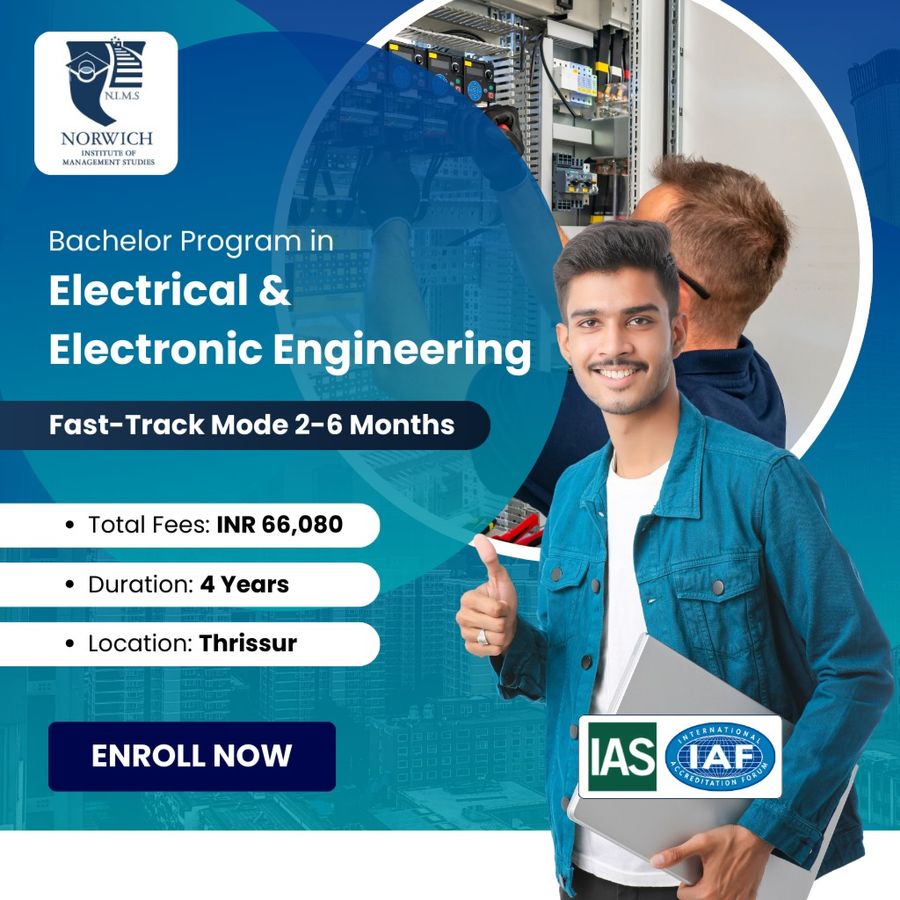 Bachelor Program in EEE at Norwich Institute of Management Studies, Thrissur