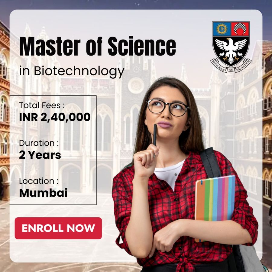 Master of Science (M.Sc) in Biotechnology at St. Xavier’s College, Mumbai, Mumbai (All Areas)
