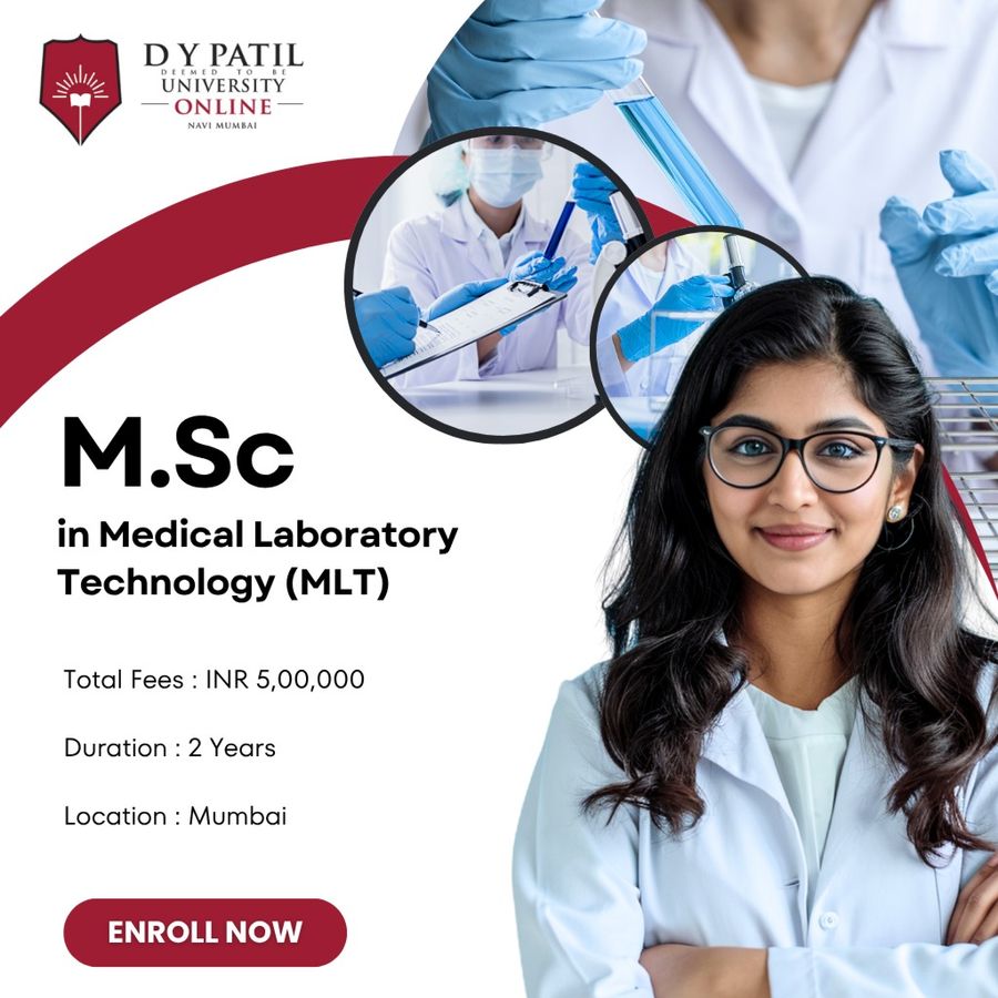 M.Sc in Medical Laboratory Technology (MLT) at Dr. D. Y. Patil Vidyapeeth, Mumbai, Mumbai (All Areas)