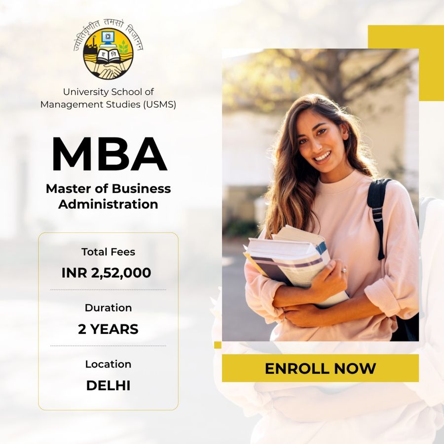 MBA at University School of Management Studies (USMS), Delhi/NCR
