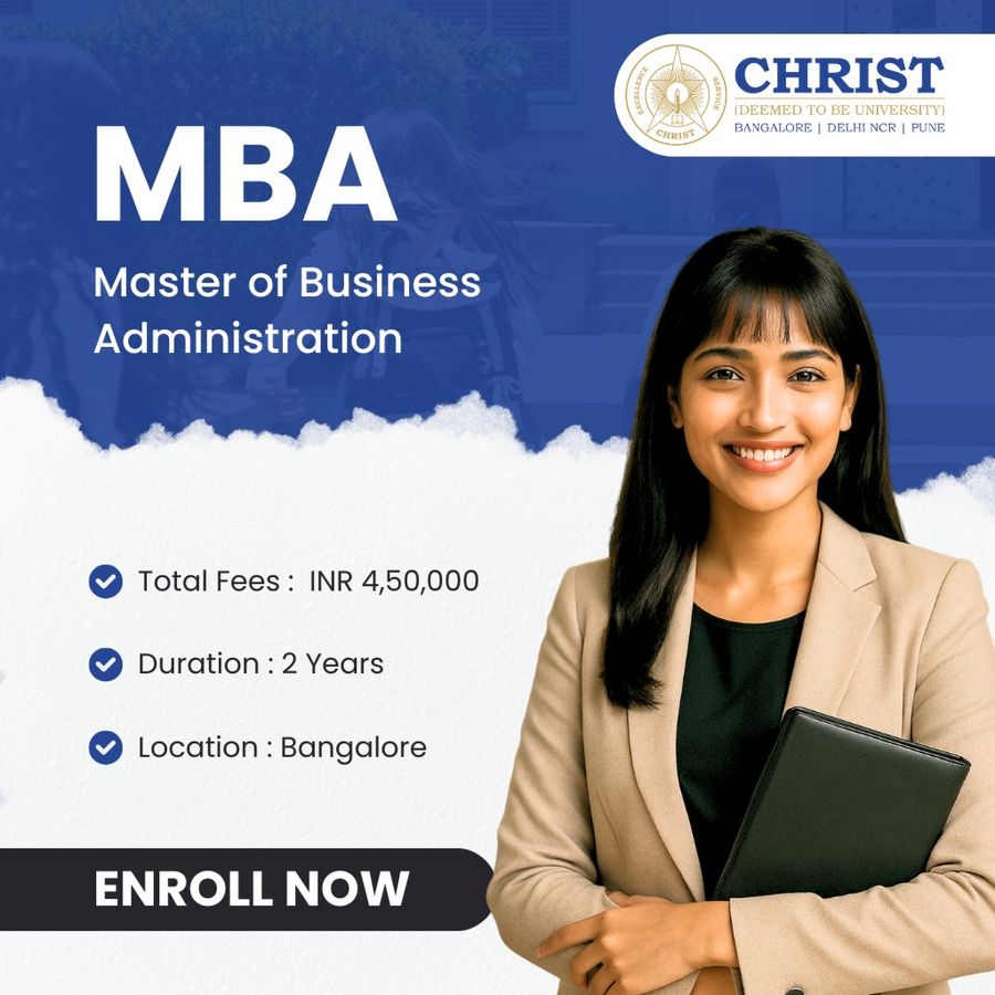 MBA at Christ University, Bengaluru/Bangalore