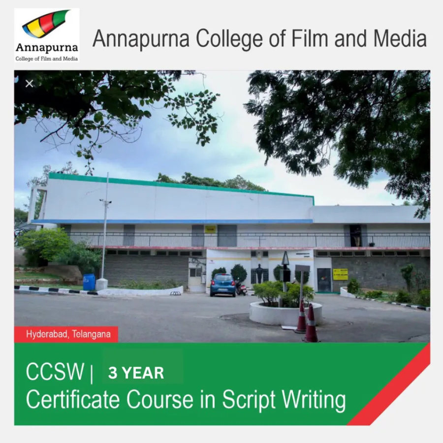 Certificate Course in Script Writing at Annapurna College of Film and Media, Hyderabad