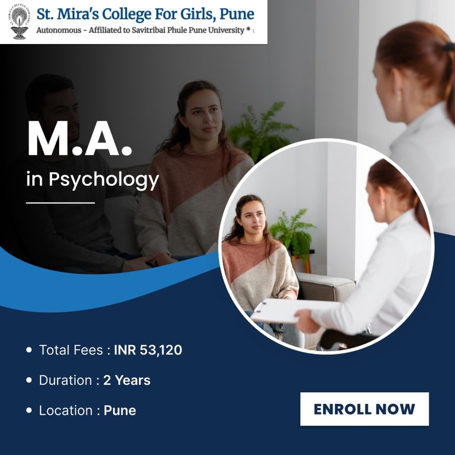 Master of Science (M.A) in Psychology at St. Mira's College for Girls, Pune