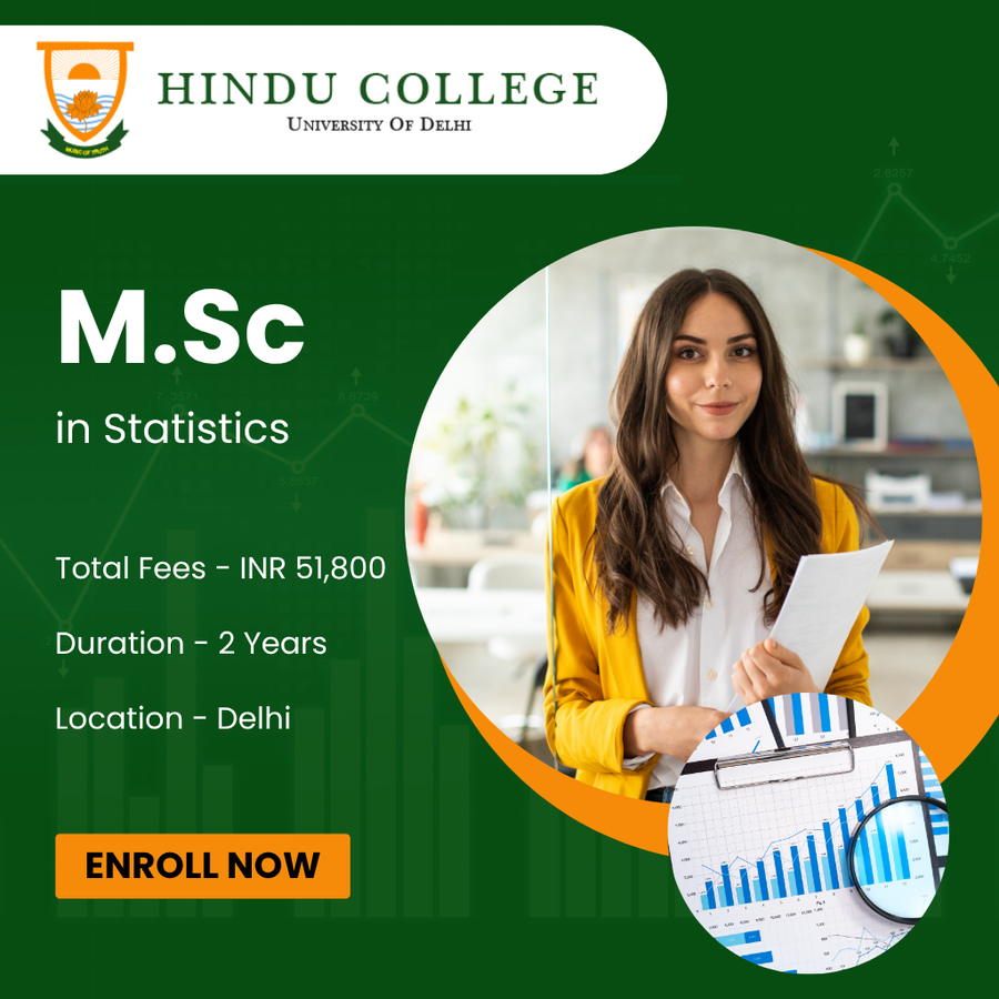 M.Sc. in Statistics at Hindu College, Delhi/NCR