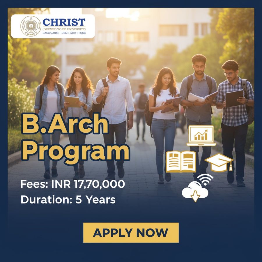 Bachelor of Architecture (B.Arch) at Christ (Deemed to be University), Bengaluru/Bangalore