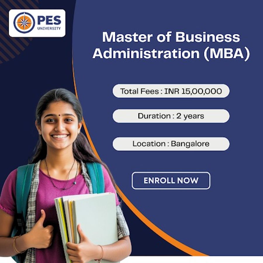 Master of Business Administration (MBA) at PES University, Bengaluru/Bangalore