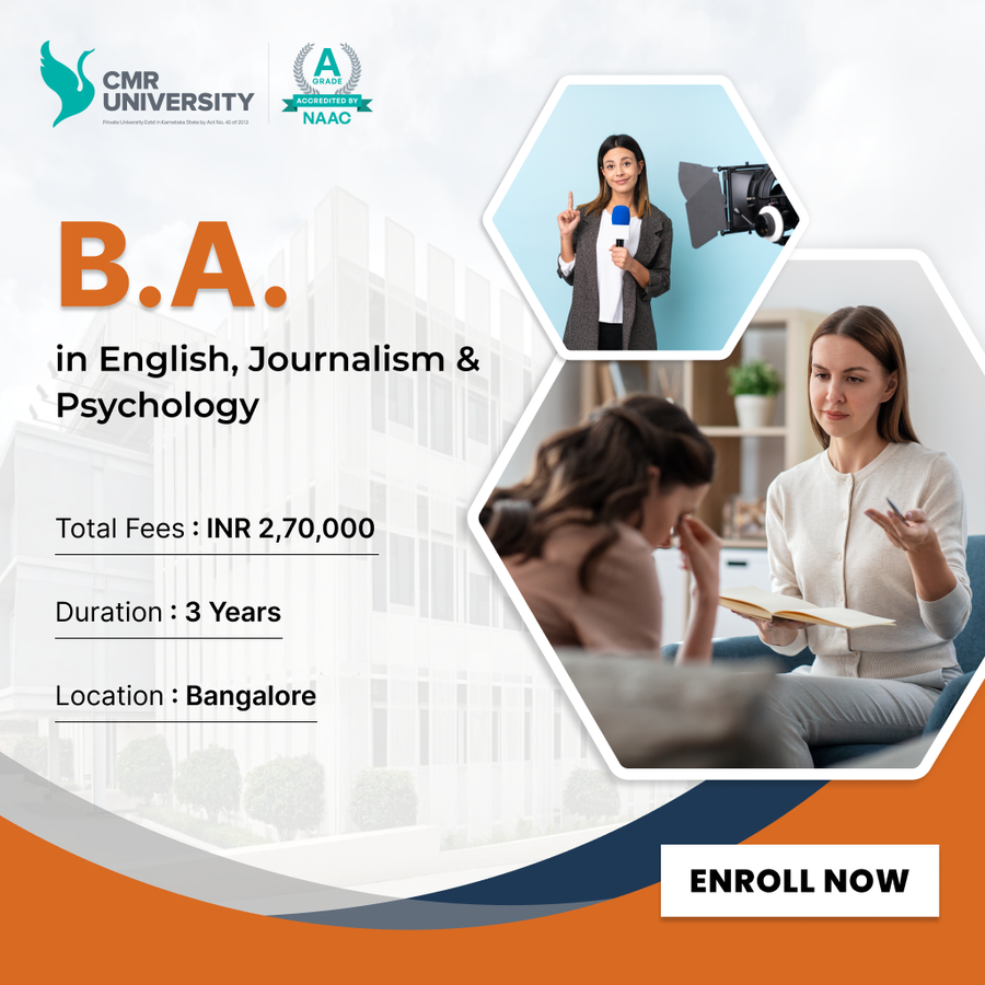 Bachelor of Arts (B.A) at CMR University, Bengaluru/Bangalore