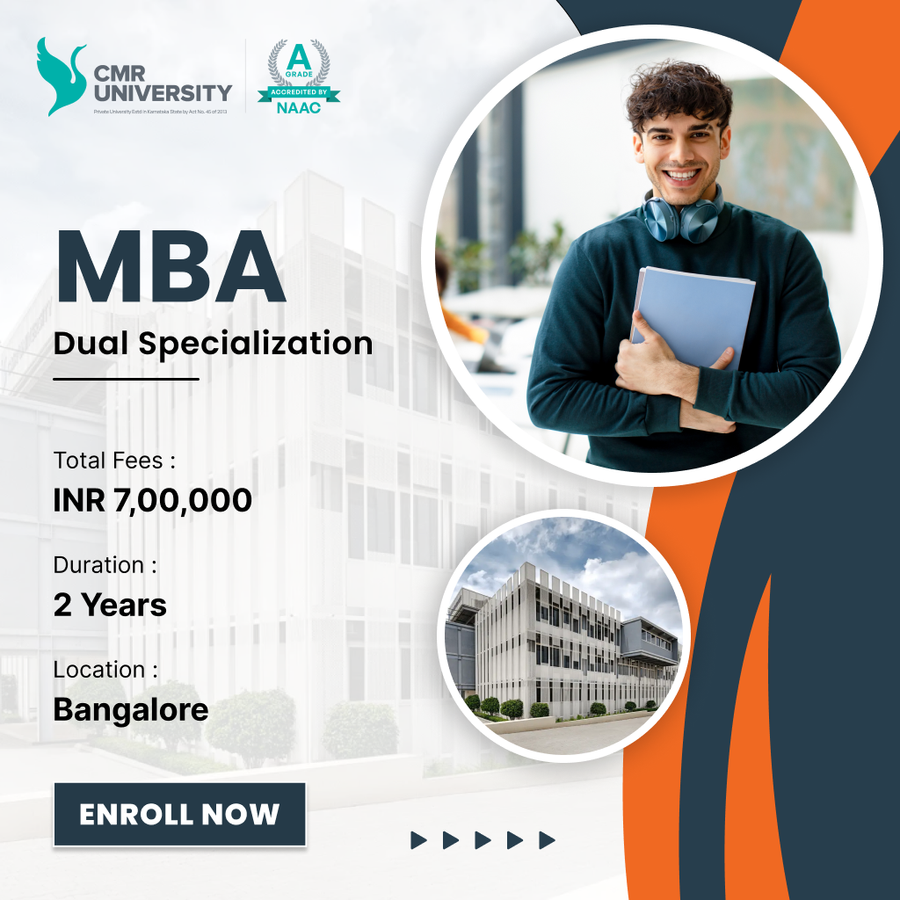 Master of Business Administration (MBA) at CMR University, Bengaluru/Bangalore