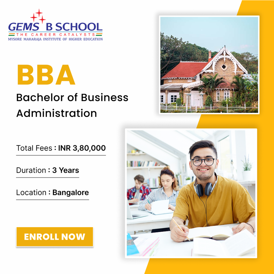 BBA at GEMS B School, Bengaluru/Bangalore