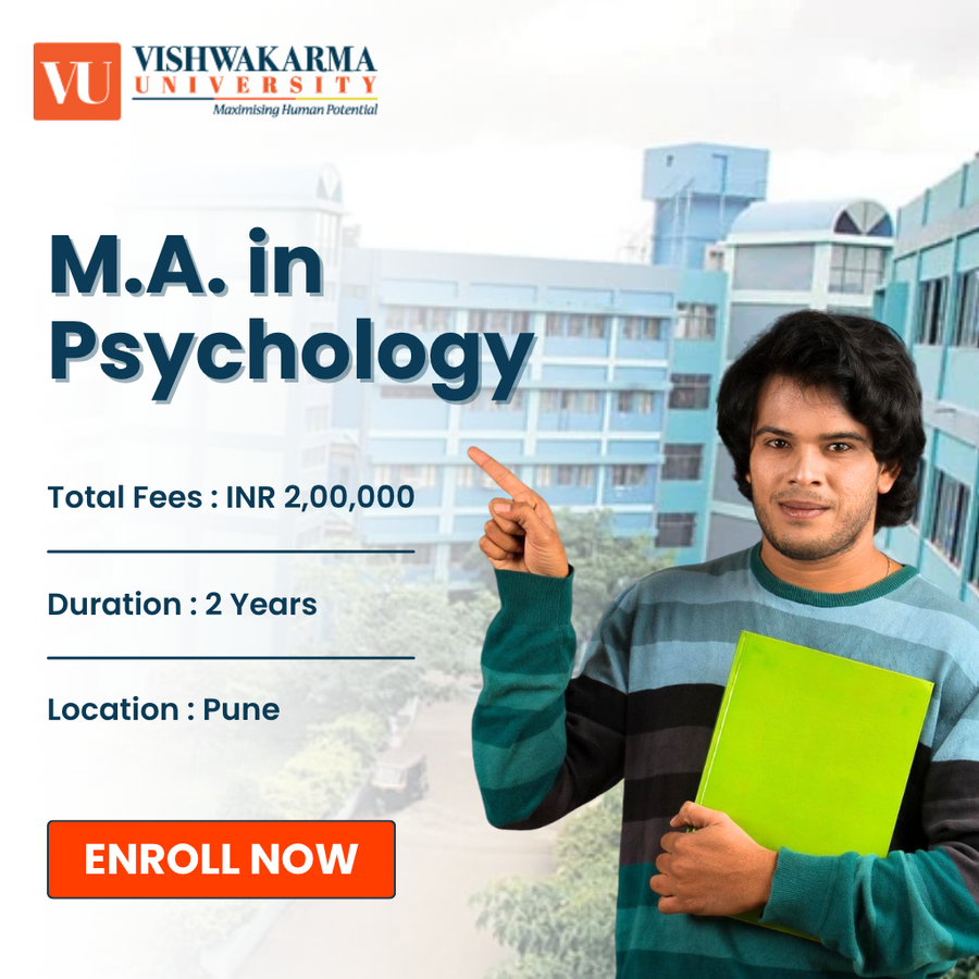 Master of Arts (M.A.) in Psychology at Vishwakarma University, Pune