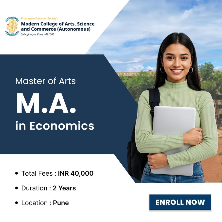 Master of Arts (M.A) in Economics at Modern College of Arts, Science and Commerce, Pune